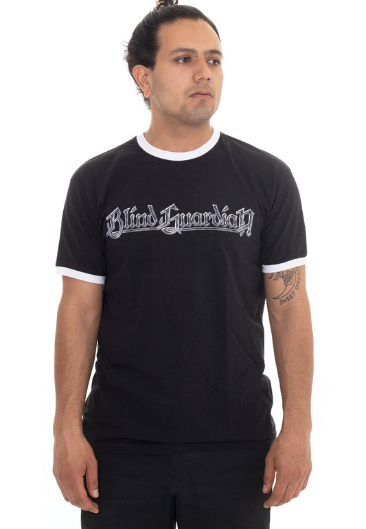 Blind Guardian - Logo Tour 2015/2016 Black/White Ringer - T-Shirt | Men-Image
